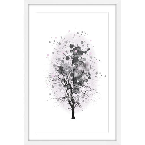 Marmont Hill "Branch Splash" by Katarina Snygg Framed Painting Print