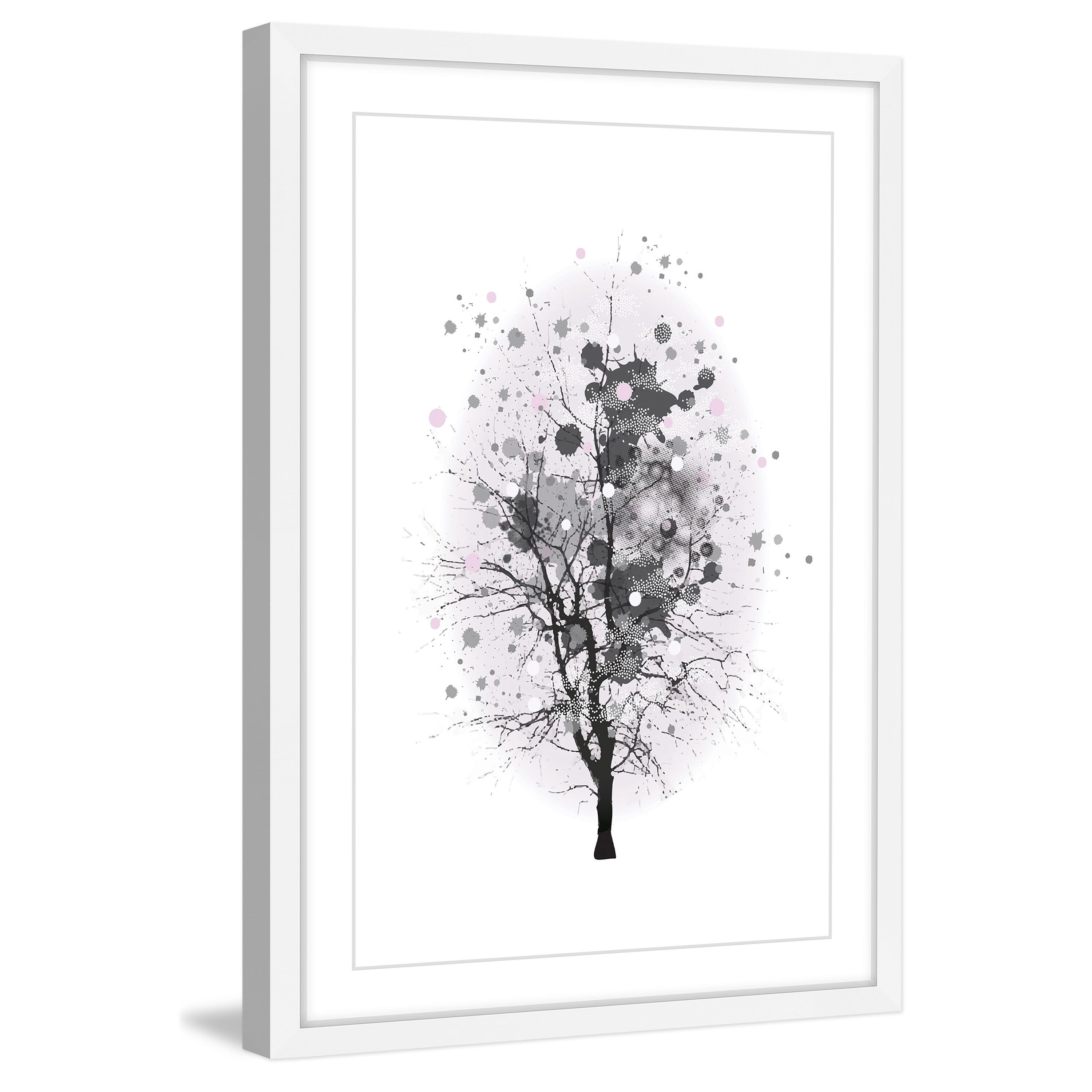 Marmont Hill "Branch Splash" by Katarina Snygg Framed Painting Print