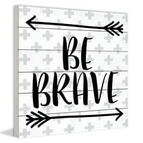 Marmont Hill "Brave Arrows" by Diana Alcala Painting Print on White Wood