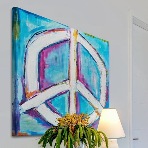 Marmont Hill "Bright Peace" by Tori Campisi Painting Print on Canvas