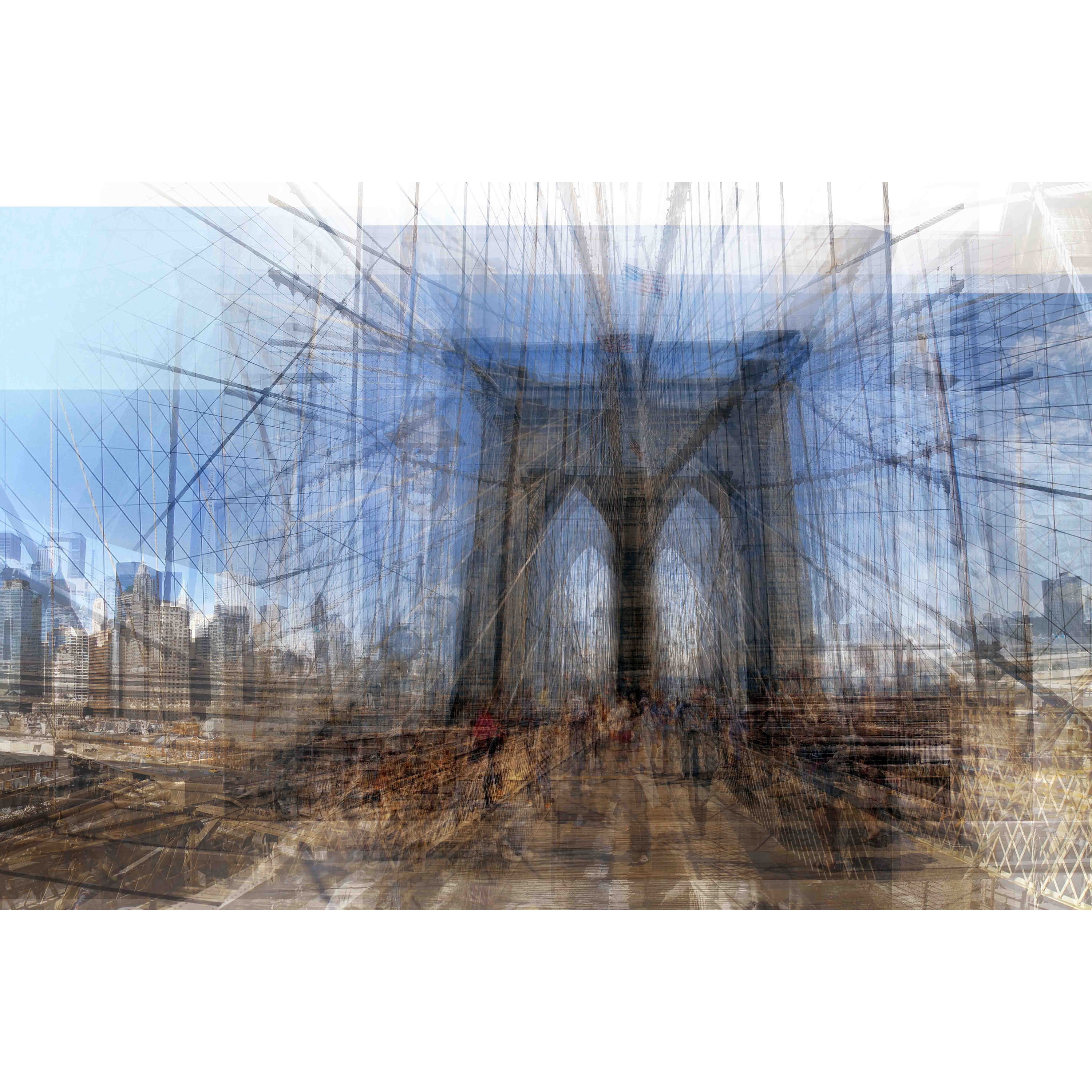 Marmont Hill Brooklyn Bridge Painting Wall Art Print