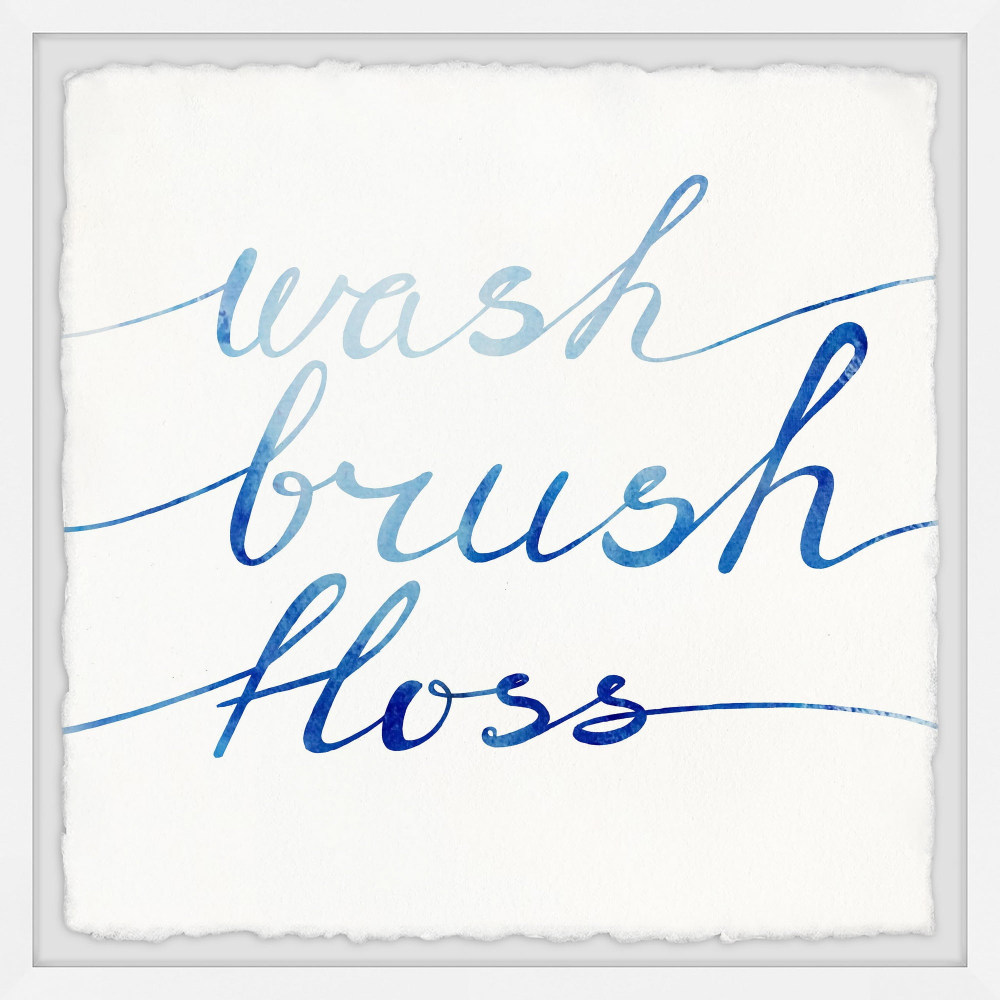 Marmont Hill Brush and Floss Framed Wall Art