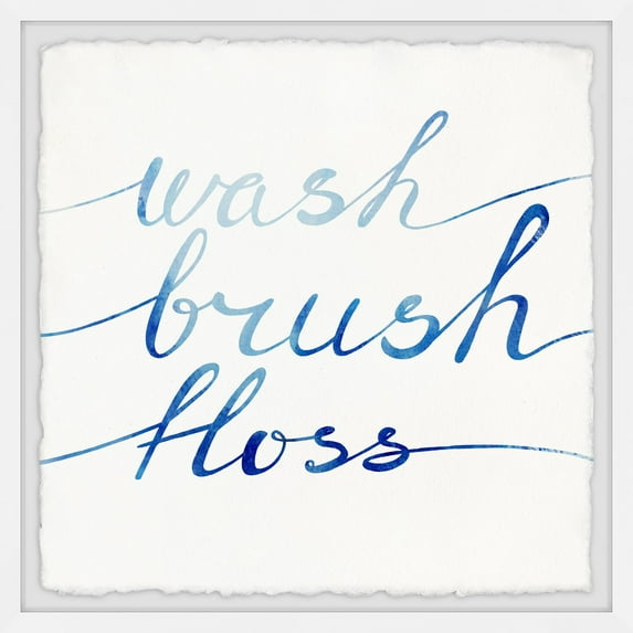 Marmont Hill Brush and Floss Framed Wall Art
