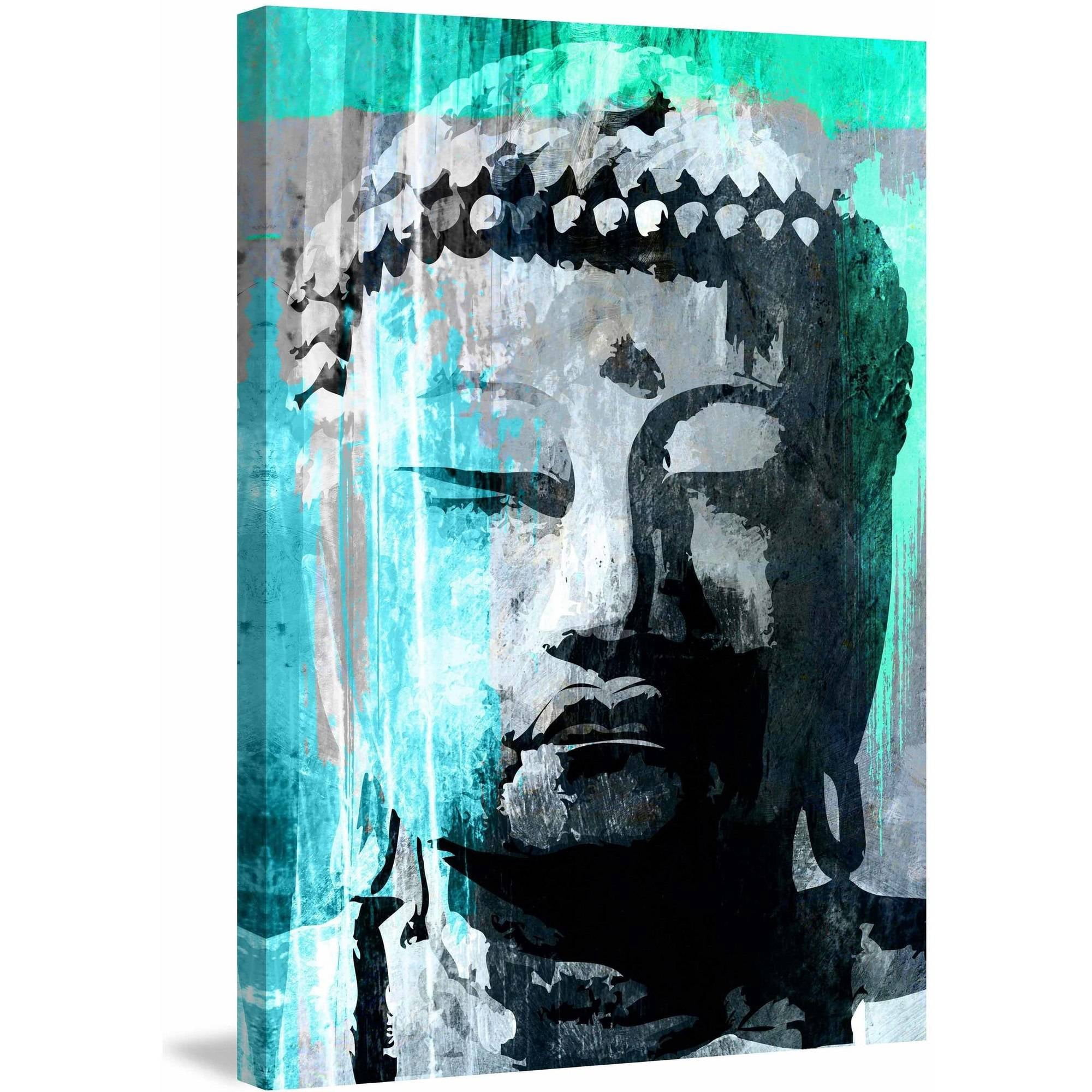 Marmont Hill "Buddha Giant" by Rick Martin Painting Print on Wrapped Canvas