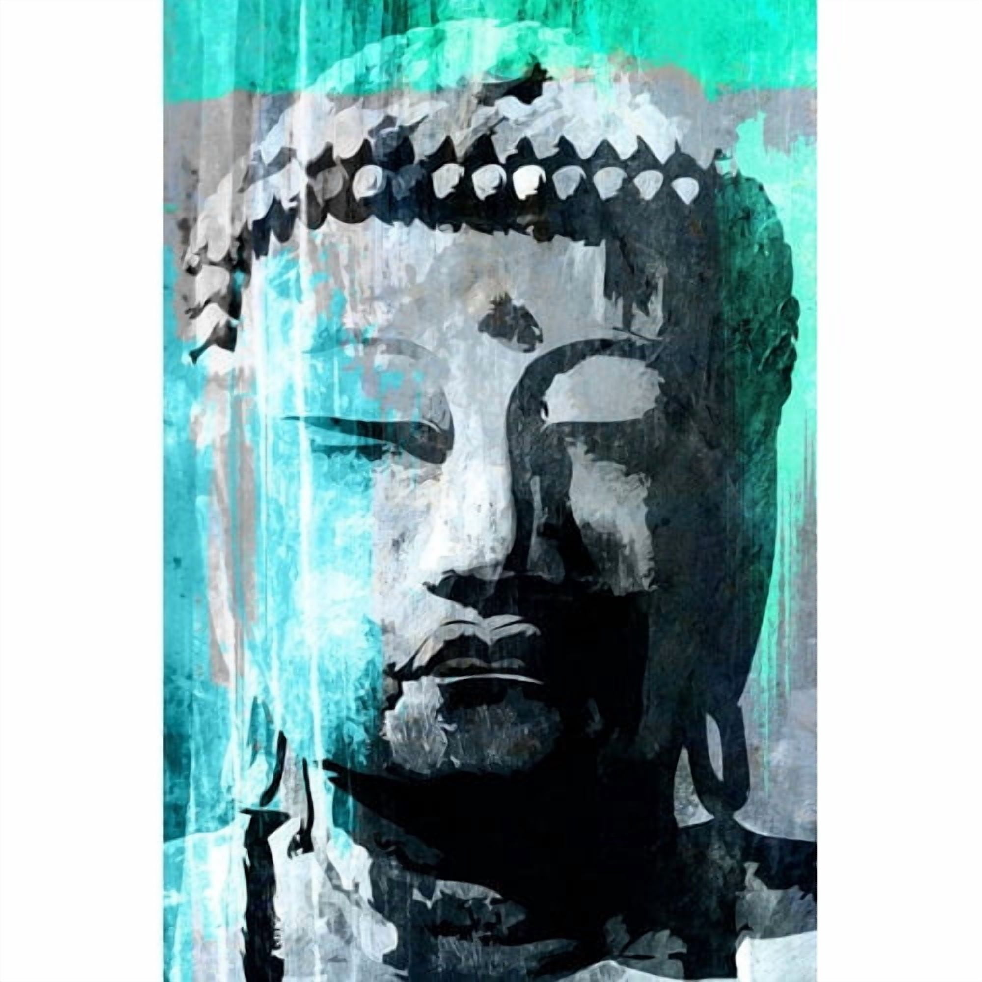 Marmont Hill "Buddha Giant" by Rick Martin Painting Print on Wrapped Canvas