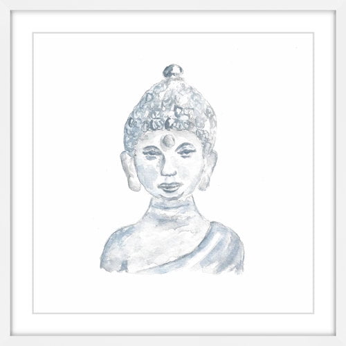 Marmont Hill 'Buddha Statue' by Thimble Sparrow Framed Painting Print