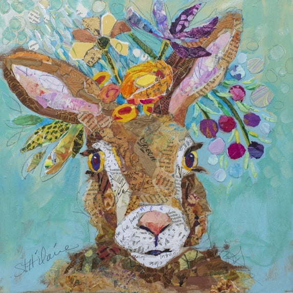 Marmont Hill Bunny by Elizabeth St. Hilaire Canvas Wall Art