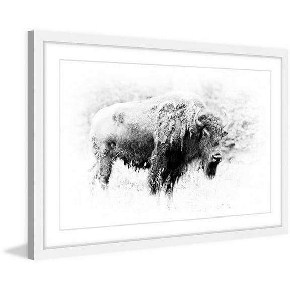 Marmont Hill "Burly Beast" Framed Painting Art Print, 30.00" x 1.50"