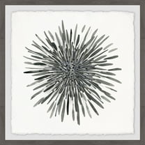 Marmont Hill Burst of Grey Framed Wall Art, 12" x 12"