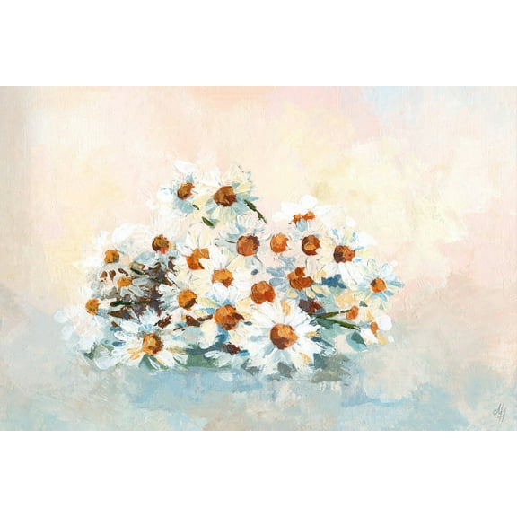 Marmont Hill Bushel of Daisies Canvas Wall Art
