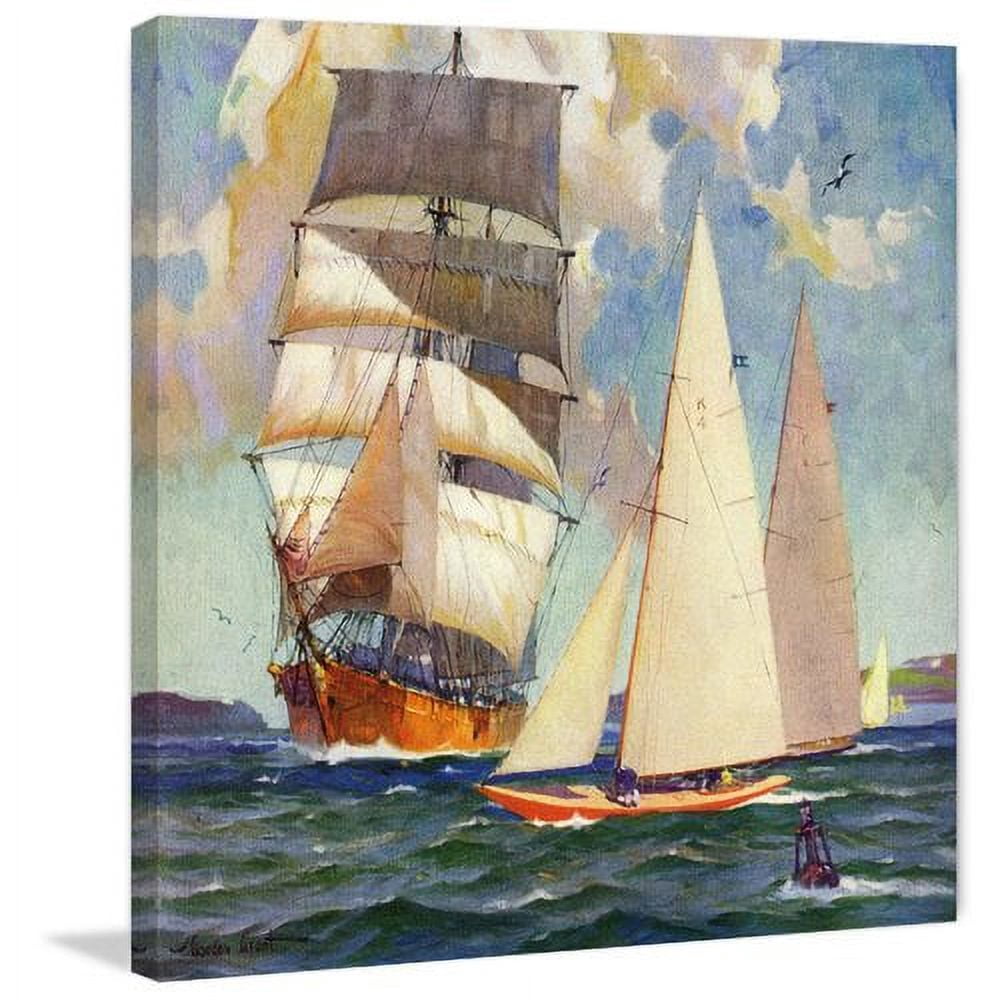 Marmont Hill - "Busy Waterway" Painting Print on Wrapped Canvas