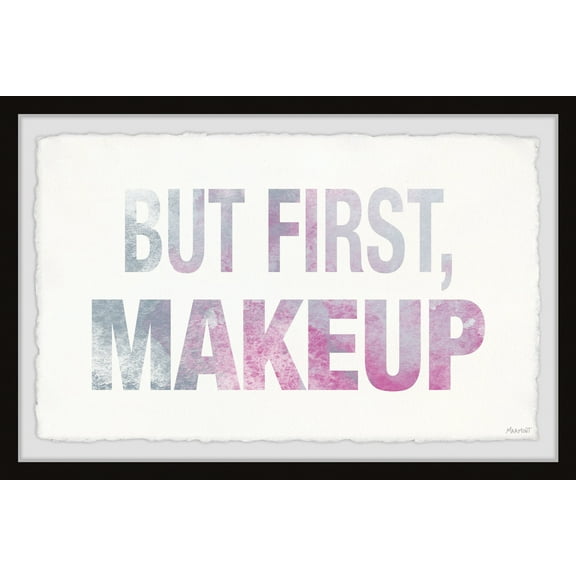 Marmont Hill But First Makeup Framed Wall Art