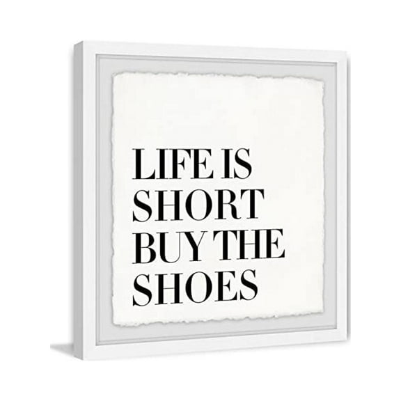 Marmont Hill Buy the Shoes Framed Painting Print