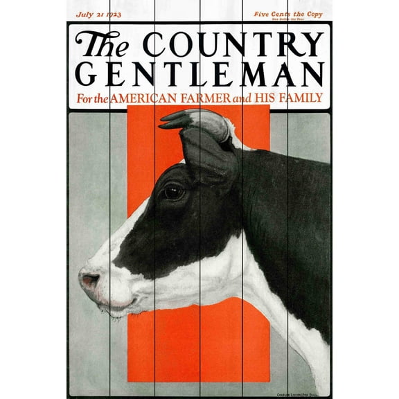 Marmont Hill "CG Cow BW" Painting Print on White Wood