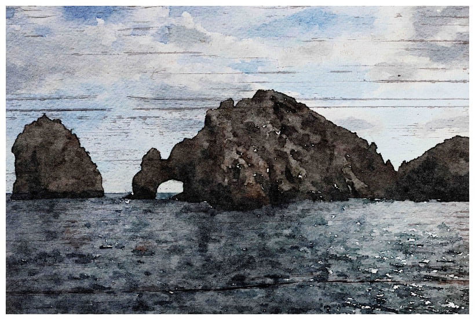 Marmont Hill - "Cabo 3" by Irena Orlov Painting Print on Wrapped Canvas