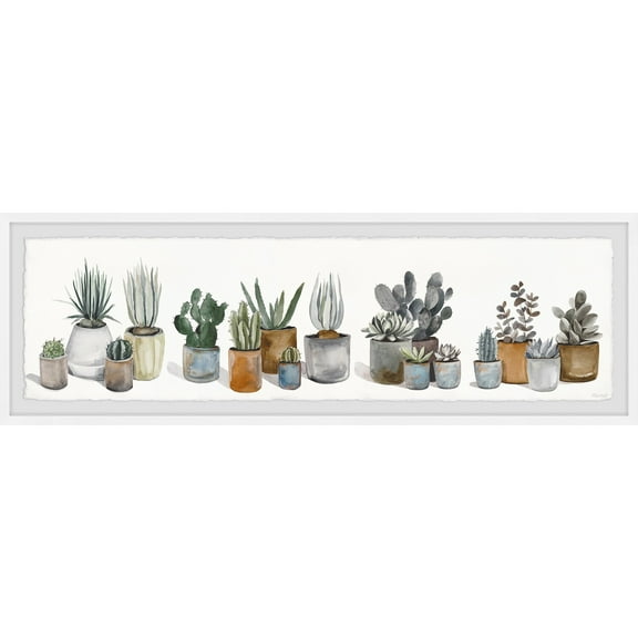 Marmont Hill Cactus and Succulent Array Framed Painting Print