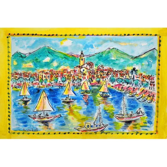 Marmont Hill "Cadaques Spain" by Wayne Ensrud Painting Print on Canvas