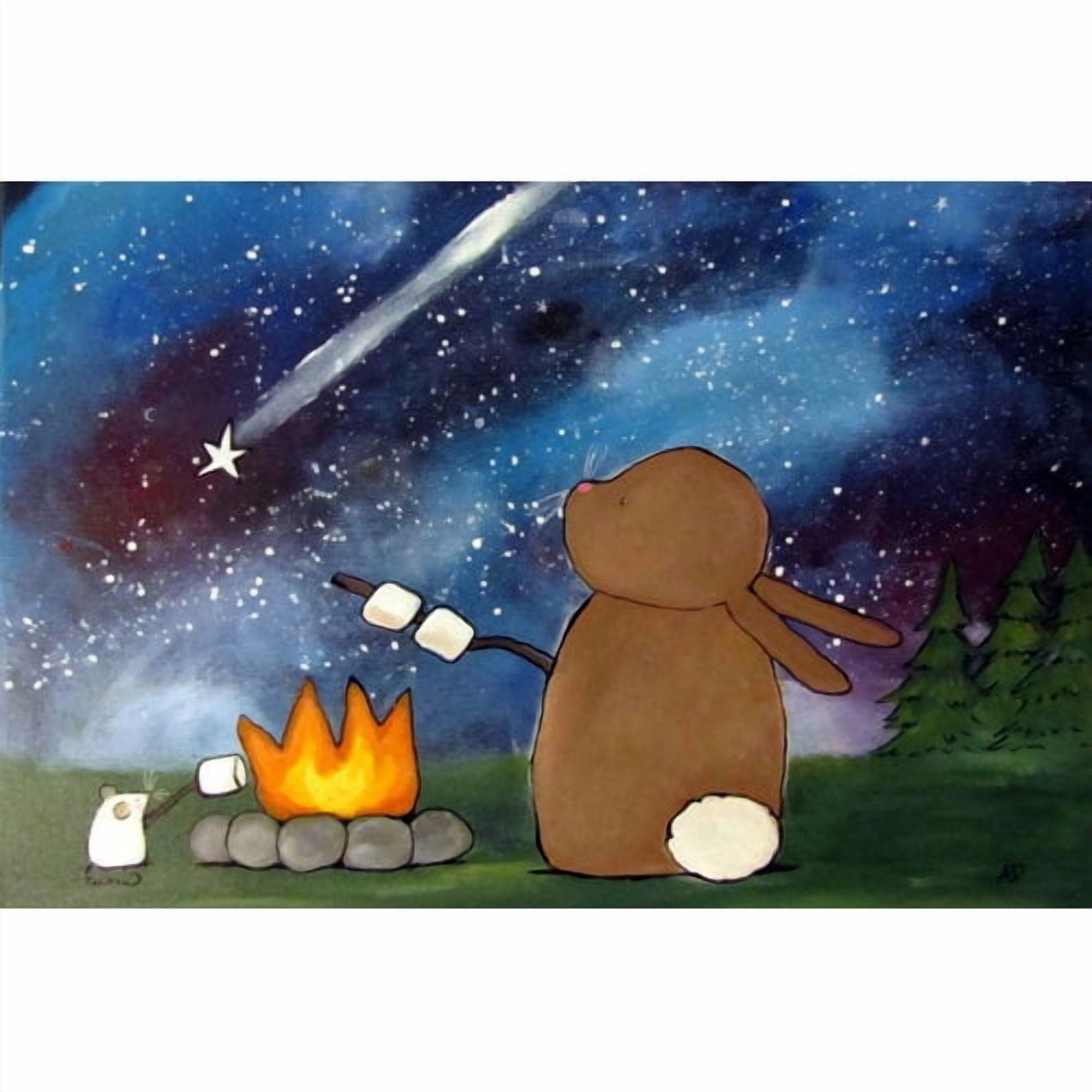 Marmont Hill "Campfire" by Andrea Doss Painting Print on Wrapped Canvas