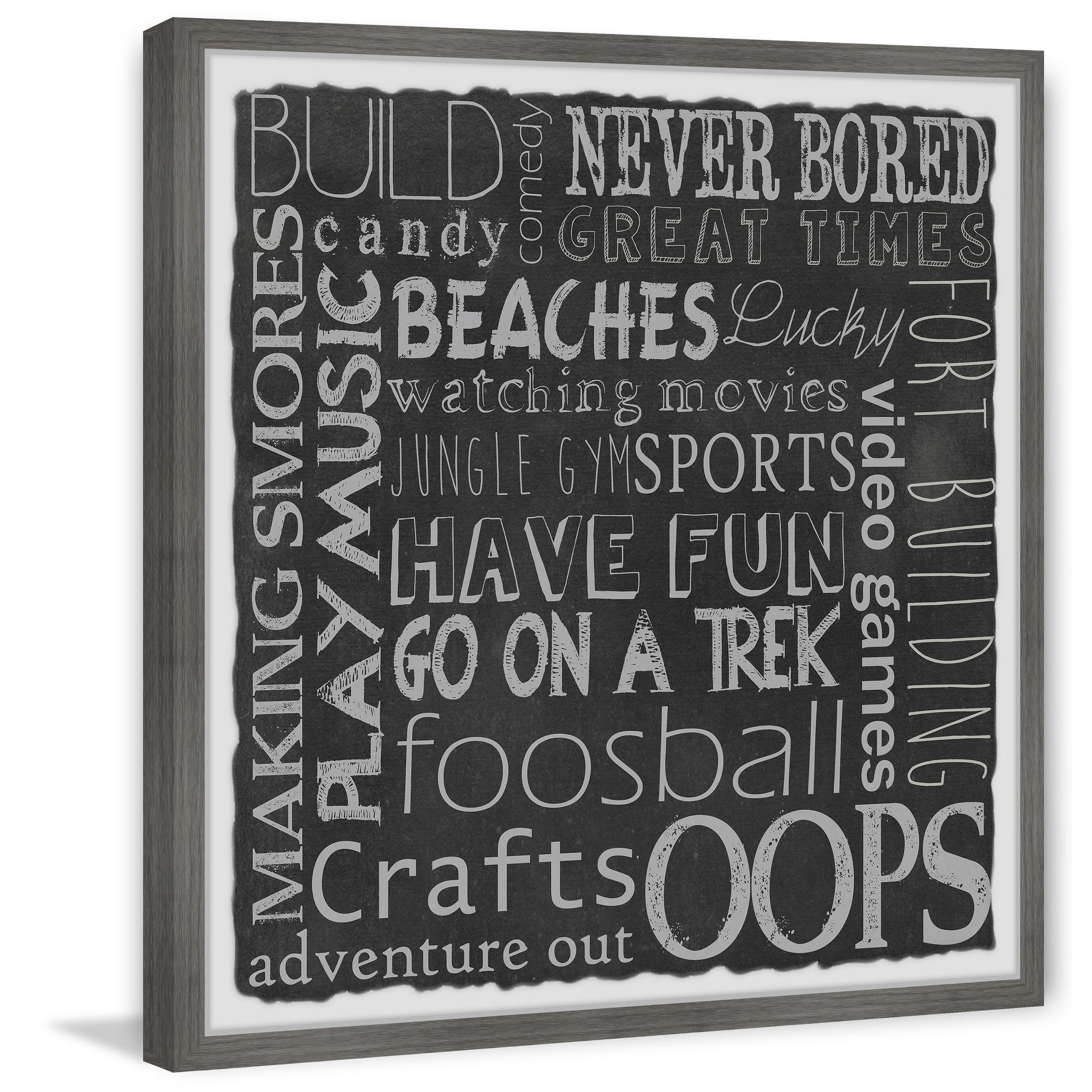 Marmont Hill Camping Adventure Board Framed Wall Art