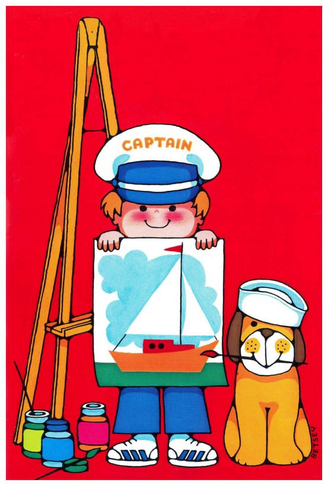 Marmont Hill "Captain" by Curtis Painting Print on Canvas