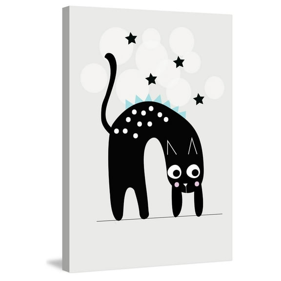 Marmont Hill "Cat Arch" by Katarina Snygg Painting Print on Wrapped Canvas