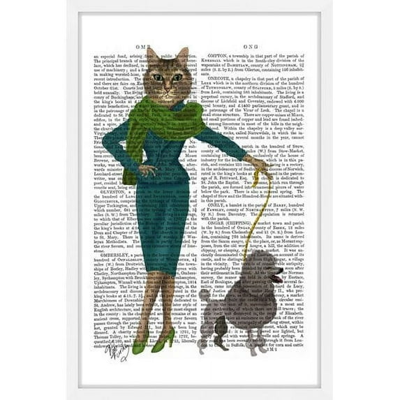 Marmont Hill "Cat and Poodle" Framed Painting Print
