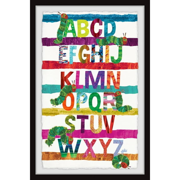 Marmont Hill Caterpillar Alphabet by Eric Carle Framed Wall Art