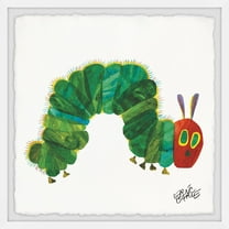 Marmont Hill Caterpillar Crawl by Eric Carle Framed Wall Art, 12" x 12"