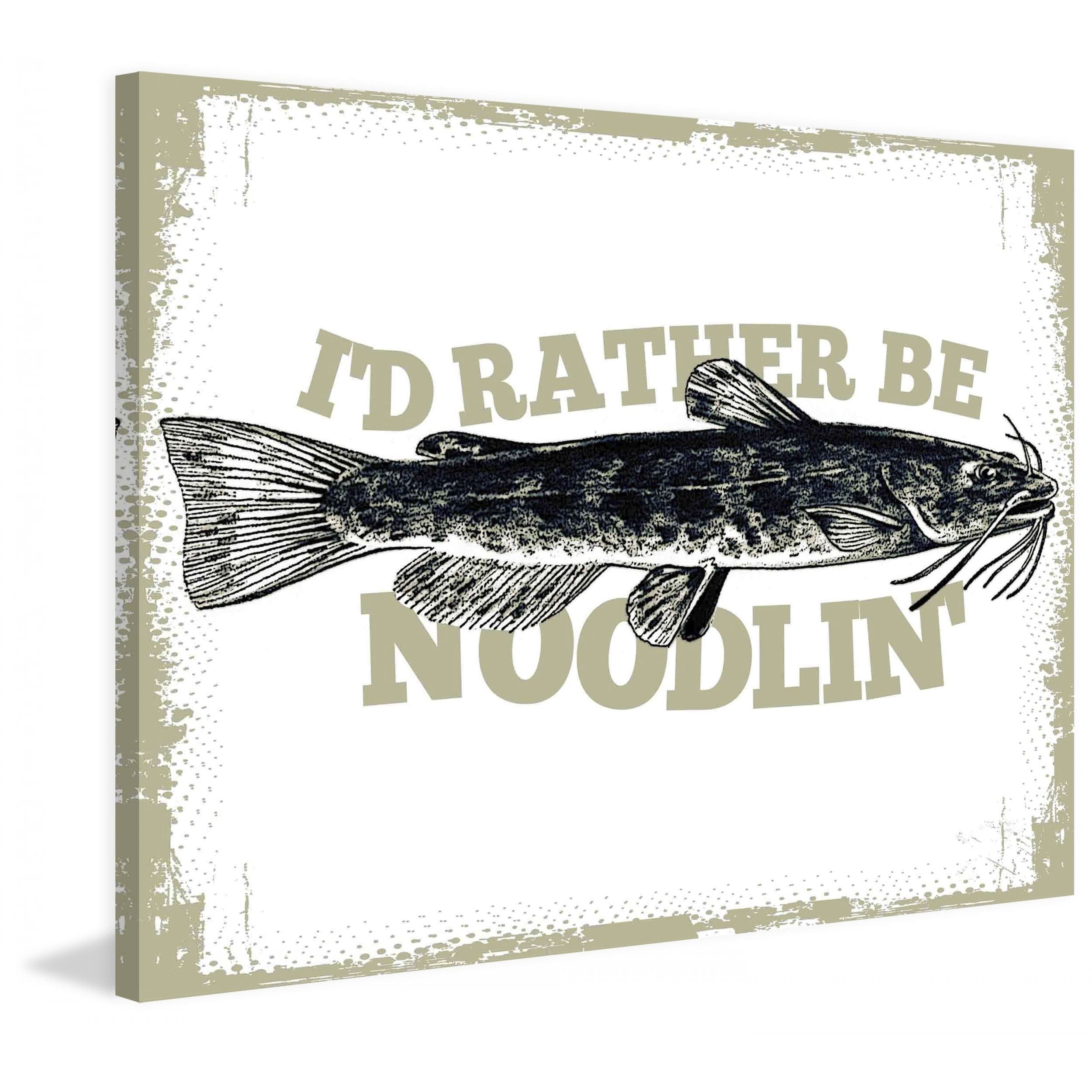 Marmont Hill Catfish Noodlin by Saturday Evening Post Painting Print on Canvas