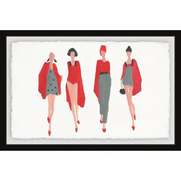 MARMONT HILL Catwalk Professionals' Framed Painting Print - Multi-Color 36 x 24