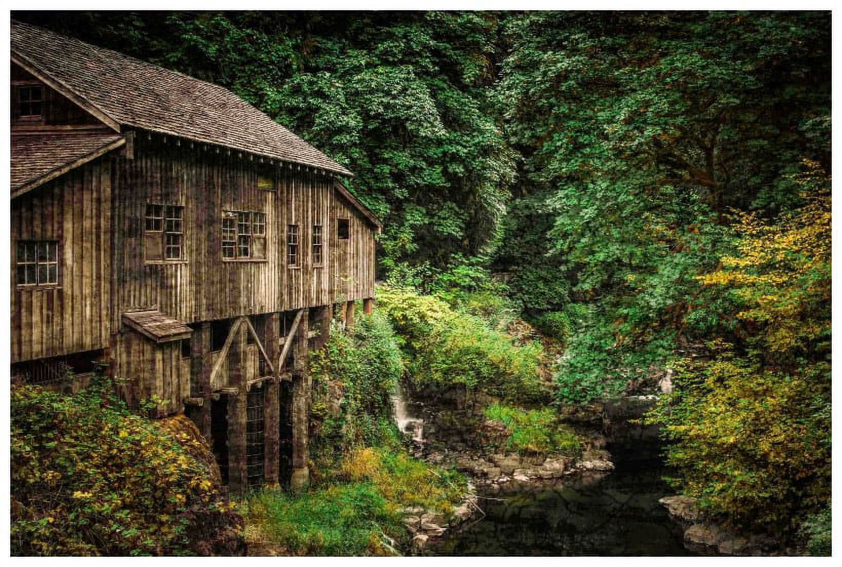 Marmont Hill "Cedar Creek Grist Mill" Painting Print on Canvas