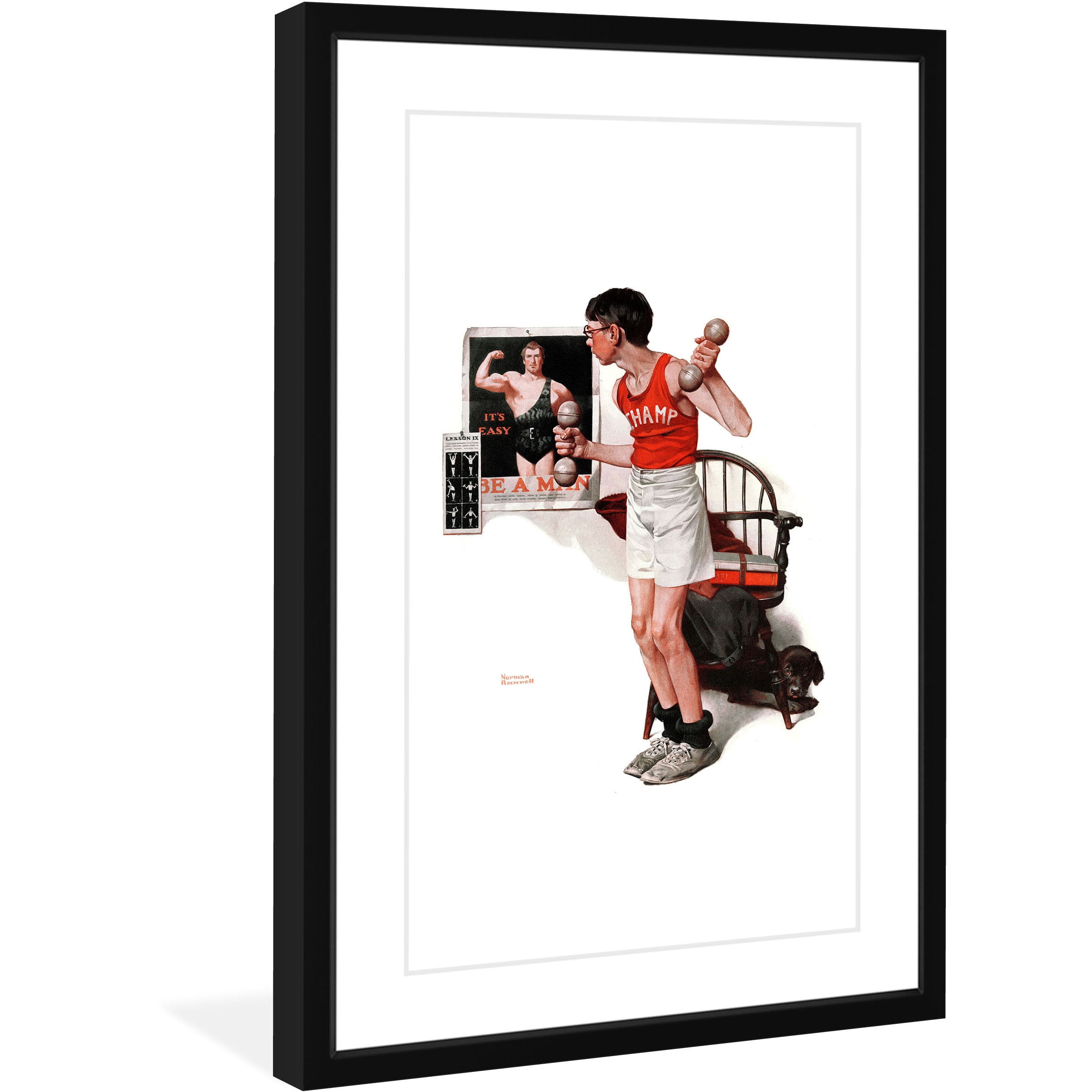 Marmont Hill "Champ" by Norman Rockwell Framed Art Print