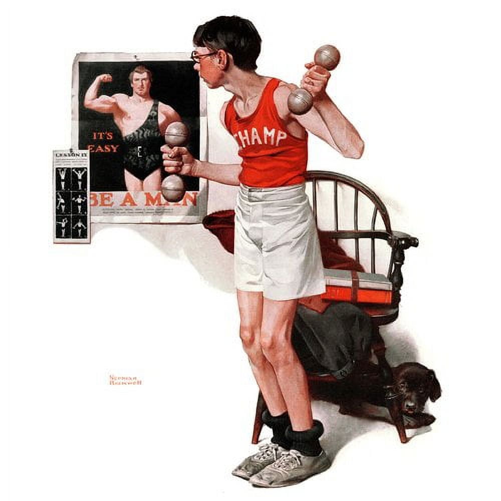 Marmont Hill "Champ" by Norman Rockwell Painting Print on Canvas
