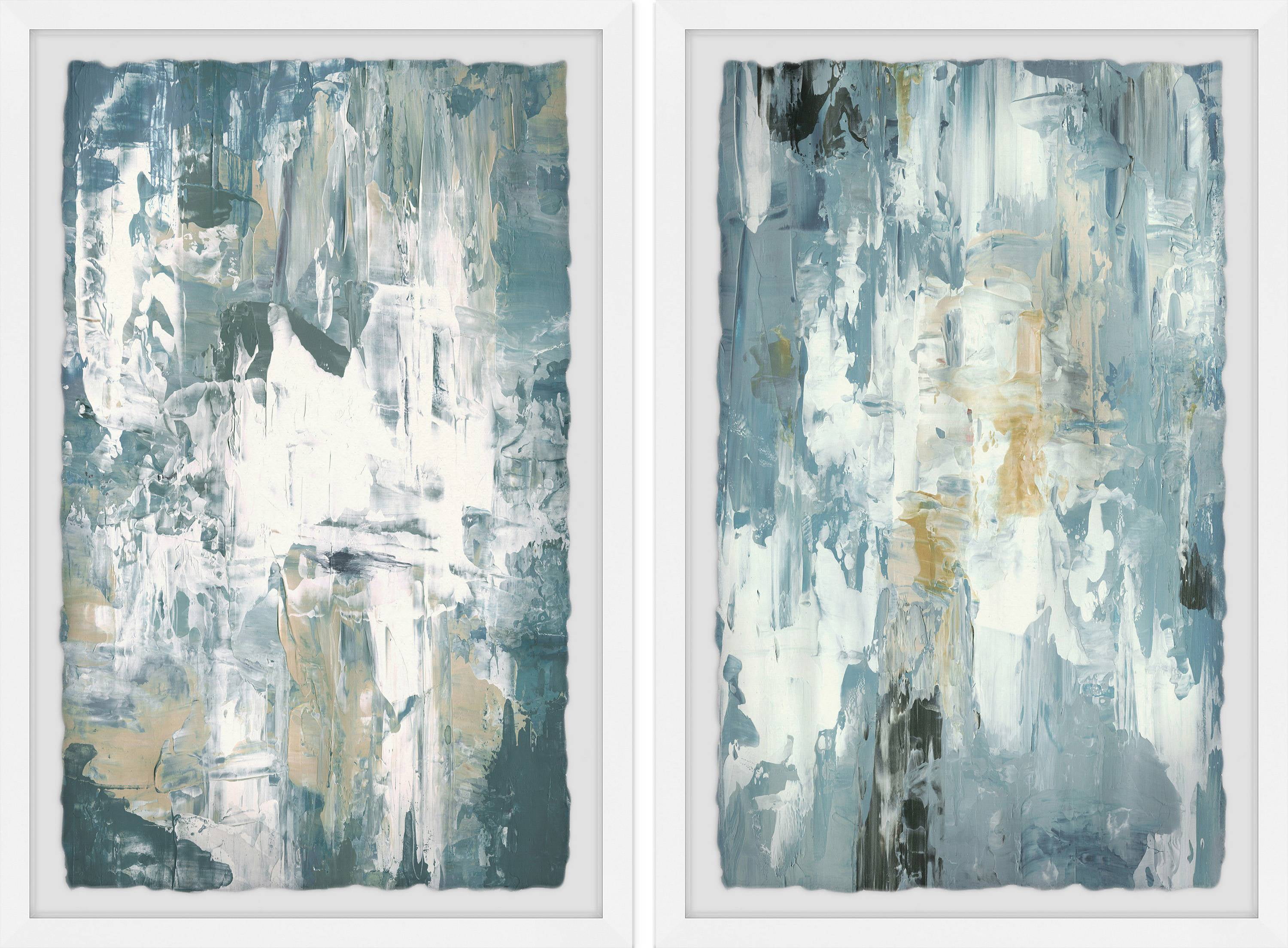 Marmont Hill Chaos Gray Diptych, Art Prints, 48.00" x 1.50"