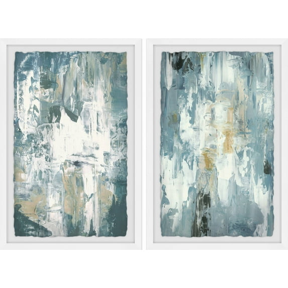 Marmont Hill Chaos Gray Diptych, Art Prints, 48.00" x 1.50"