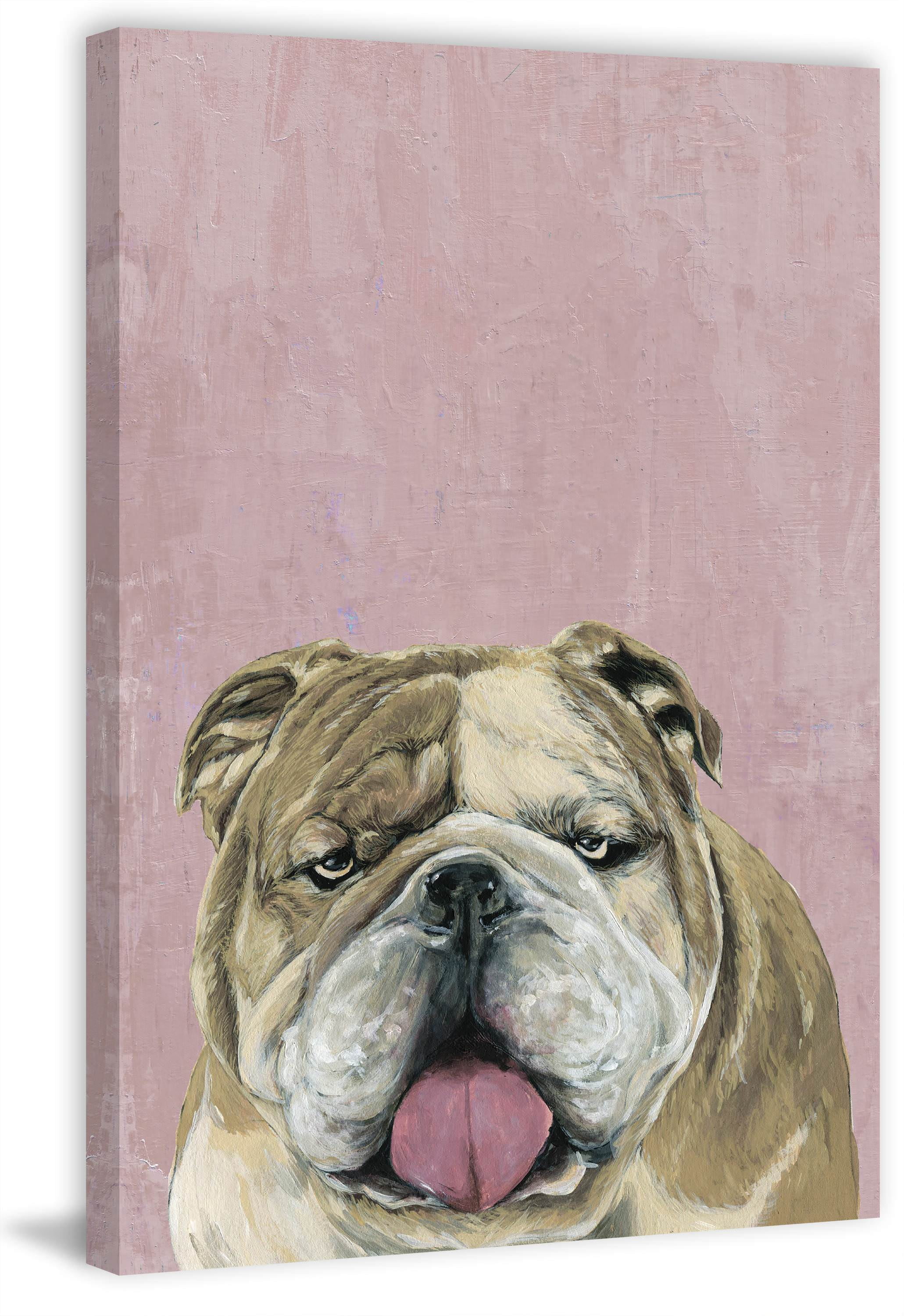 Marmont Hill "Charming Dog" Painting Print on Wrapped Canvas