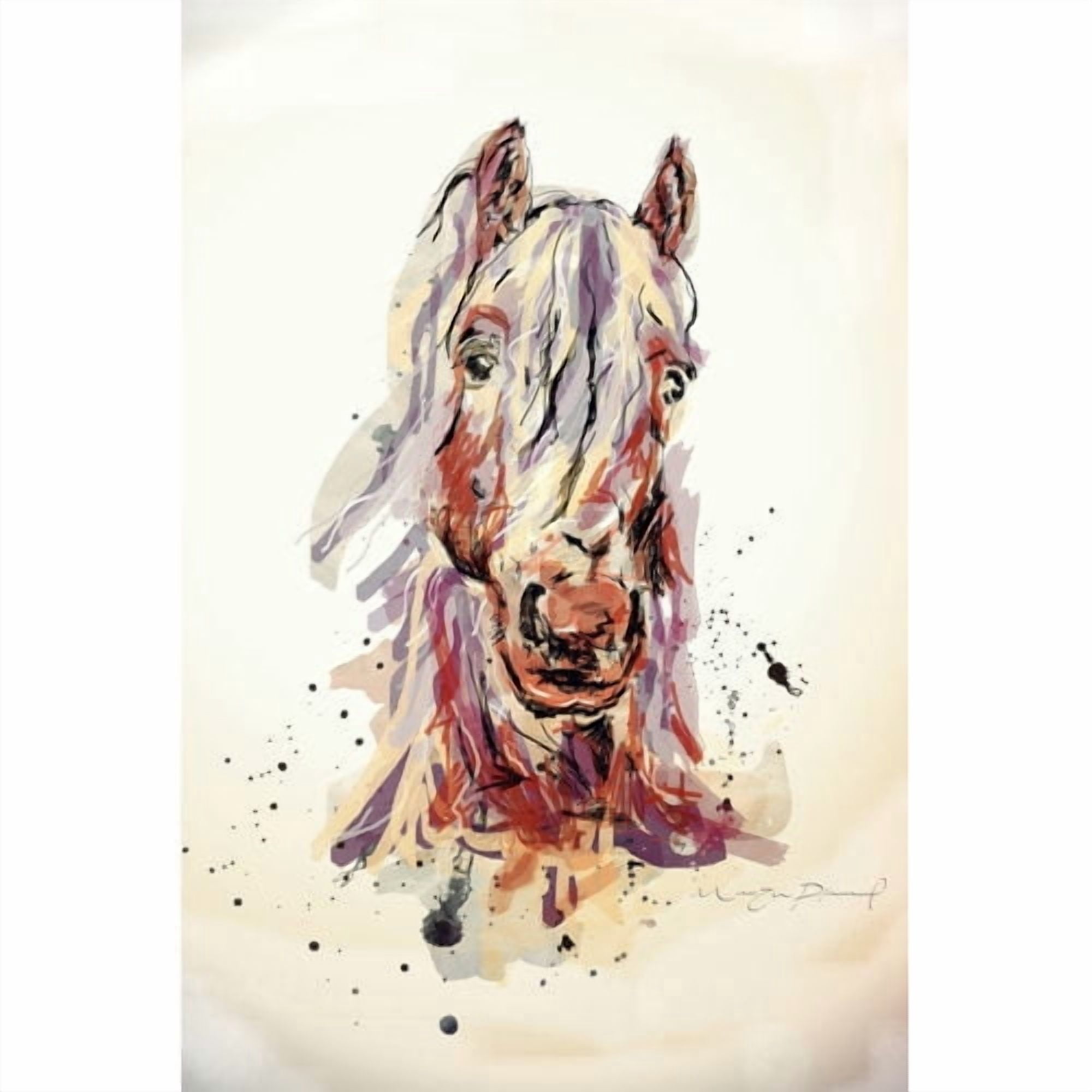 Marmont Hill "Cheval Sepia 1" by Marie-Eve Pharand Painting Print on Wrapped Canvas