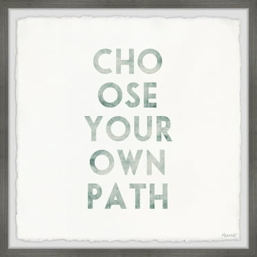 Marmont Hill Choose Your Own Path III Framed Wall Art