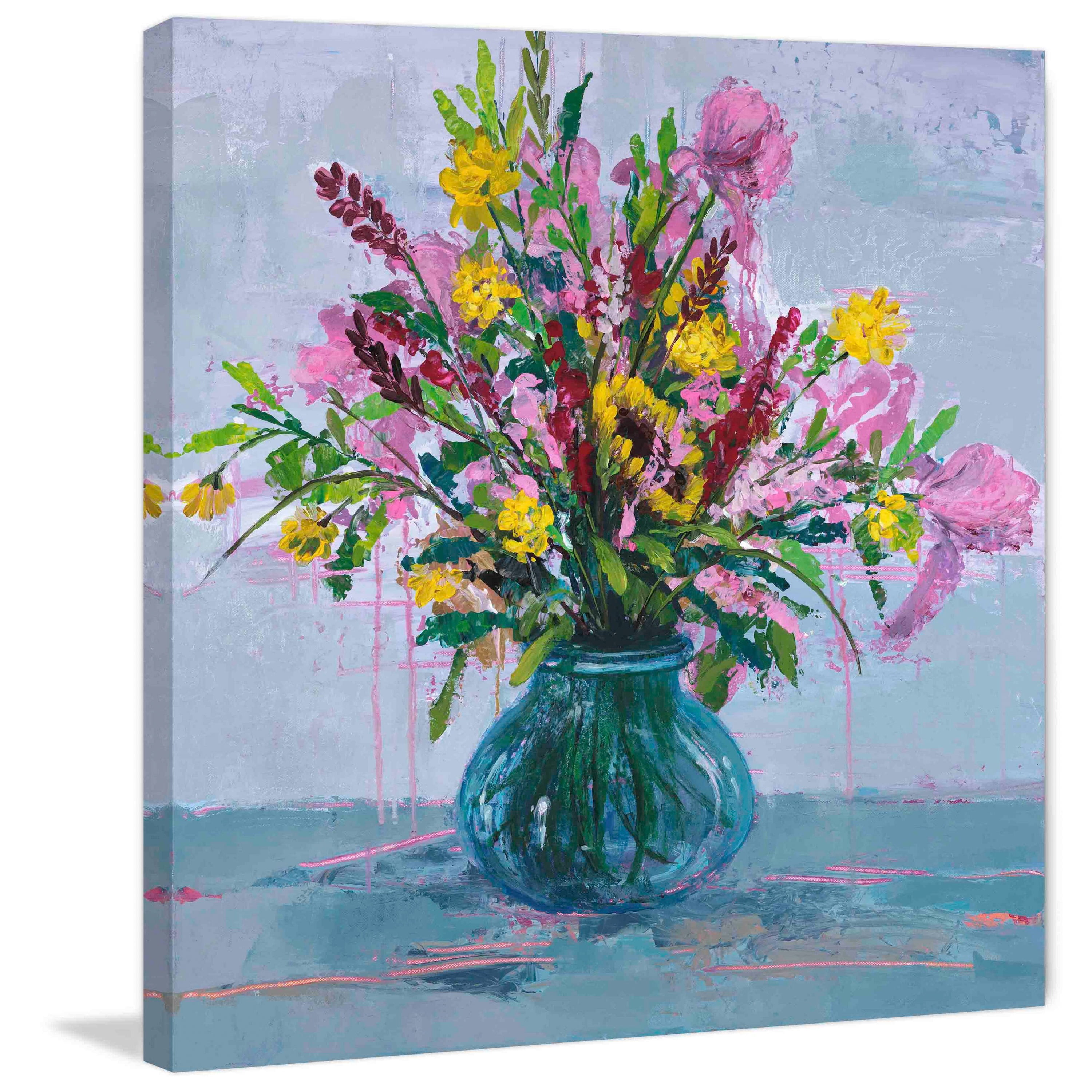 Marmont Hill "Chroma Moments I" by Julie Joy Painting Print on Wrapped Canvas