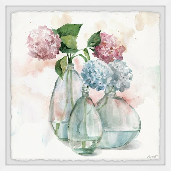 Marmont Hill Chrysanthemums Framed Wall Art, 32" x 32"