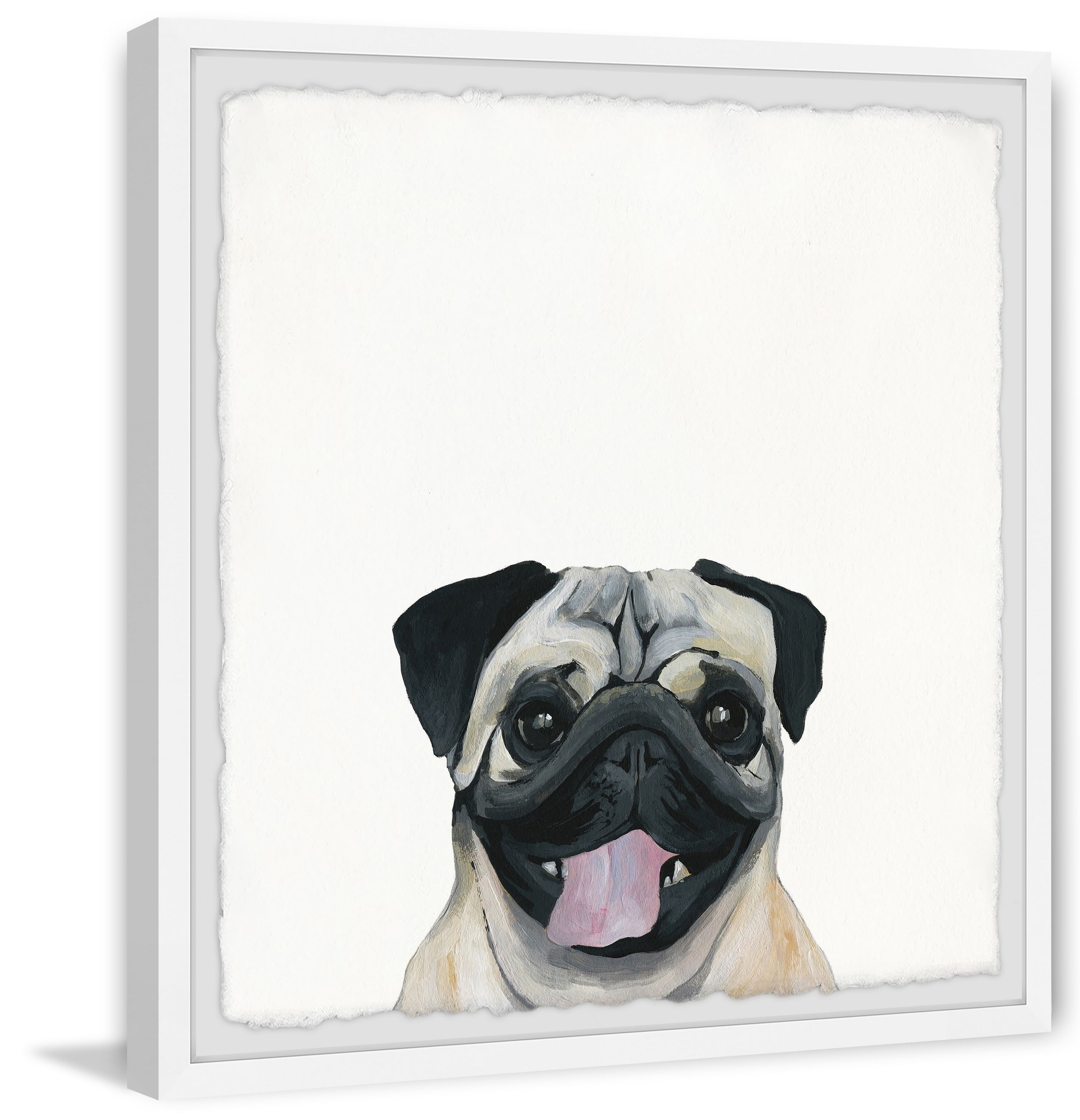 Marmont Hill "Chuckled Puppy" Framed Painting Print