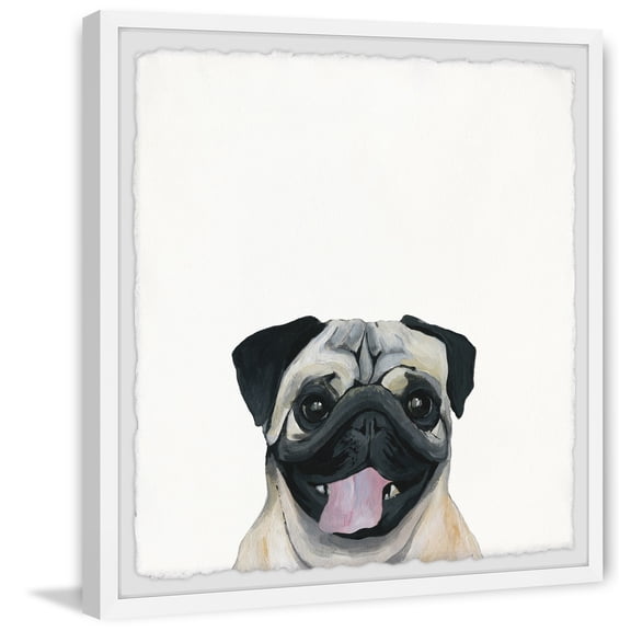 Marmont Hill "Chuckled Puppy" Framed Painting Print