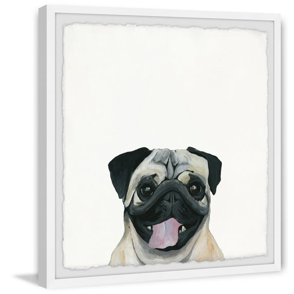 Marmont Hill "Chuckled Puppy" Framed Painting Print