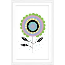 Marmont Hill "Circle Flower" by Katarina Snygg Framed Painting Print