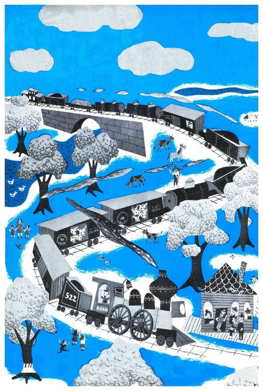 Marmont Hill "Circus Train" by Curtis Painting Print on Canvas