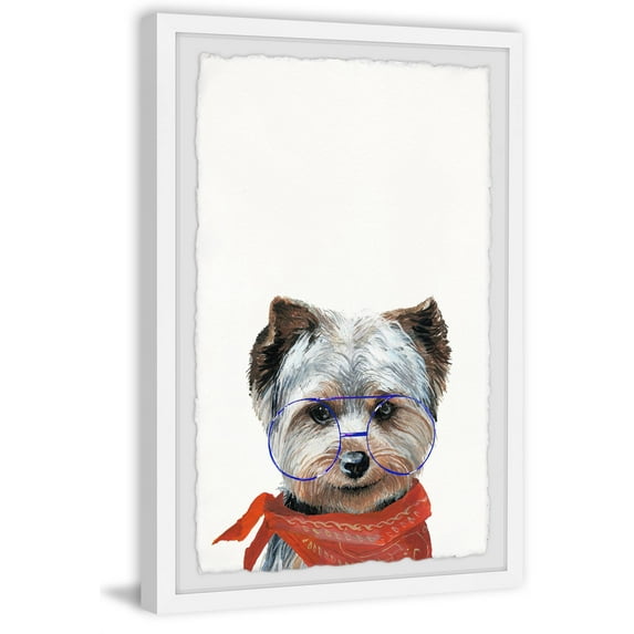 Marmont Hill "Classy Dog" Framed Painting Art Print, 24.00" x 1.50"