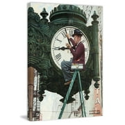 Marmont Hill "Clock Repairman" by Norman Rockwell Painting Print on Canvas