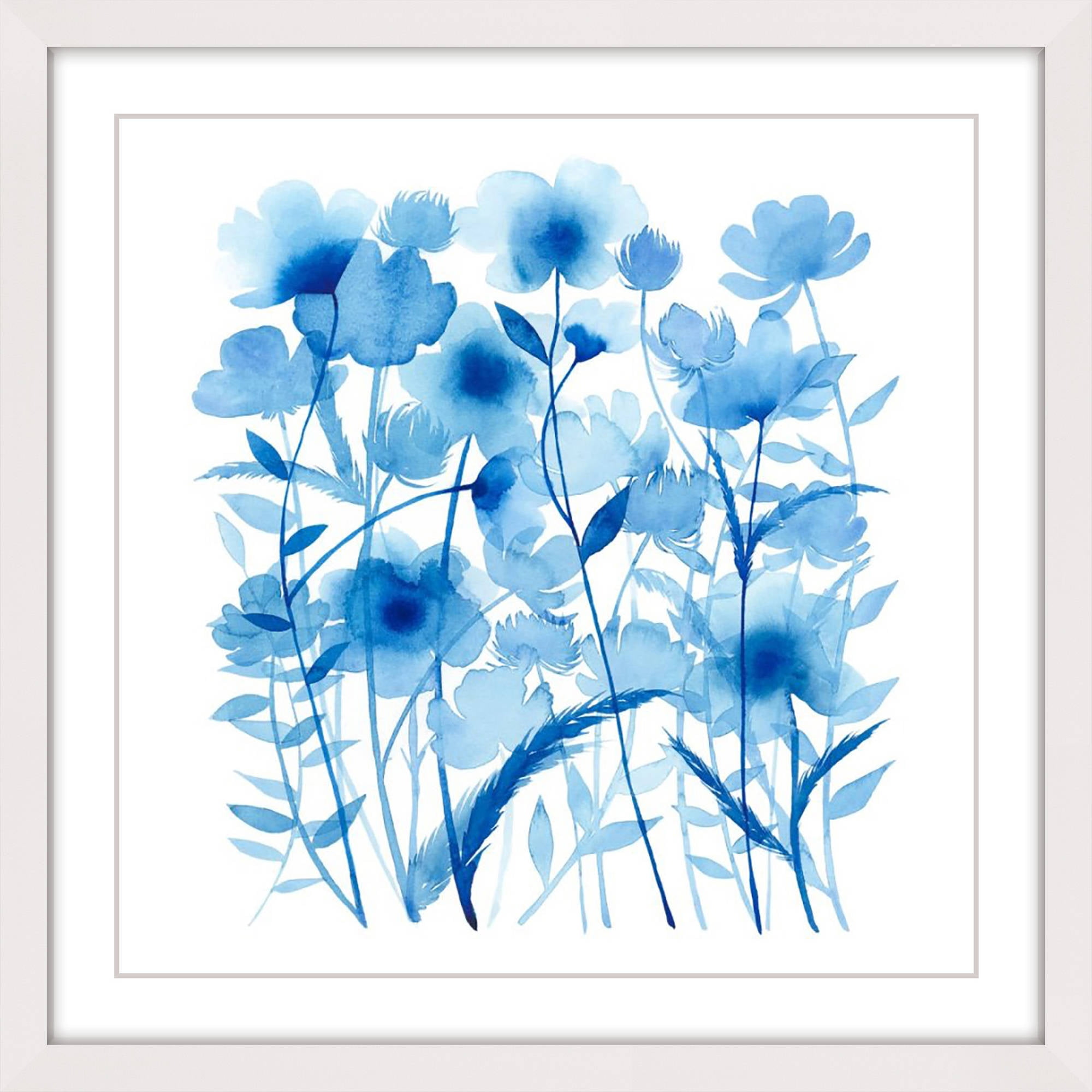 Marmont Hill "Cobalt Sway II" Framed Painting Print