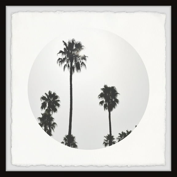 Marmont Hill Coconut Peaks Framed Wall Art, 12" x 12"