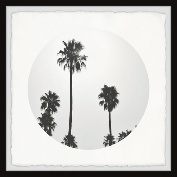 Marmont Hill Coconut Peaks Framed Wall Art, 24" x 24"